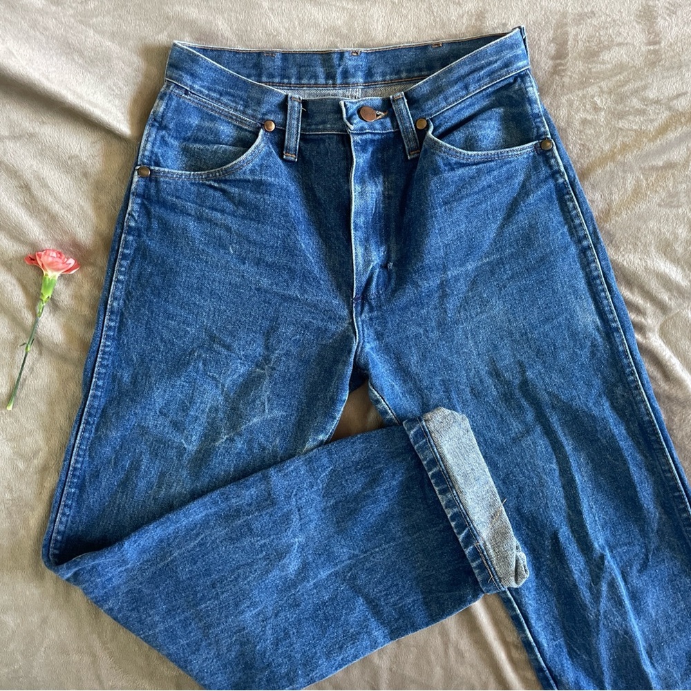 Vintage Wrangler Straight Blue Jeans